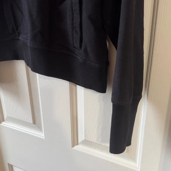 Free People Black Quarter-Zip Sweatshirt - Picture 5 of 8